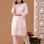 GULIZAAR // CHANDERI PINK KURTA SET