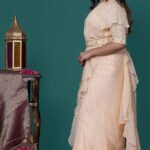 GARNET // BUTTER CREAM PREDRAPED SAREE