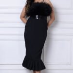 STERLING // BLACK MIDI DRESS