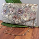 SEQUINED BLOSSOM // FABRIC CLUTCH