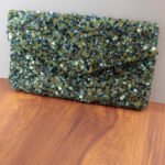 ENCHANTED GREEN GALA // FABRIC CLUTCH